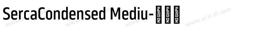 SercaCondensed Mediu字体转换